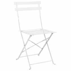 Bistro Set Folding FIORI Metal White