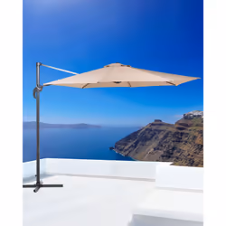 Cantilever Parasol 300 cm SAVONA Sand Beige