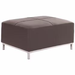 Ottoman OSLO Leather Brown