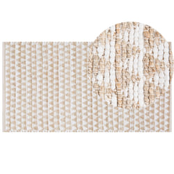 Cotton Area Rug 80 x 150 cm Beige TUNCELI