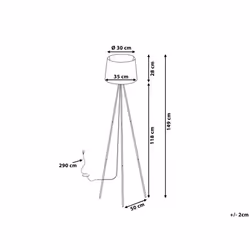 Floor Lamp SAMBRA Metal White