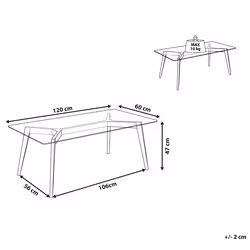 Coffee Table HUDSON Glass Transparent
