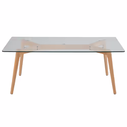 Coffee Table HUDSON Glass Transparent
