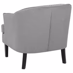 Armchair ELVERUM Fabric Light Grey