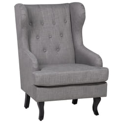 Wingback Chair ALTA Fabric Grey