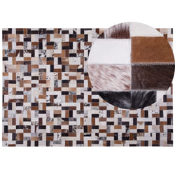 Rug CESME 160 x 230 cm Leather Multicolour