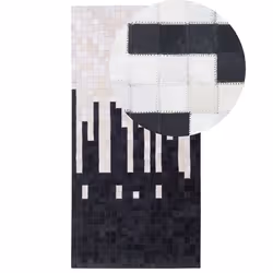 Rug BOLU 80 x 150 cm Leather Black