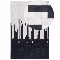 Rug BOLU 160 x 230 cm Leather Black