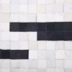 Rug BOLU 160 x 230 cm Leather Black