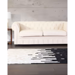 Rug BOLU 160 x 230 cm Leather Black