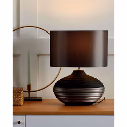 Table Lamp LIMA Porcelain Dark Grey