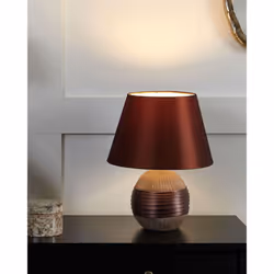 Table Lamp SADO Porcelain Brown