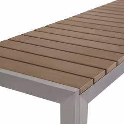 Garden Dining Set with Benches 6 Seater NARDO Brown