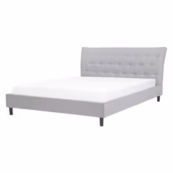 Bed Fabric SAVERNE 160 x 200 cm (EU King Size) Light Grey