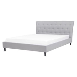 Bed Fabric SAVERNE 160 x 200 cm (EU King Size) Light Grey