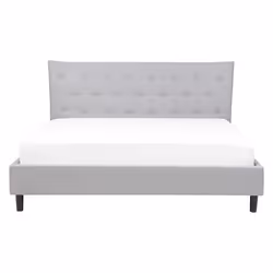 Bed Fabric SAVERNE 160 x 200 cm (EU King Size) Light Grey