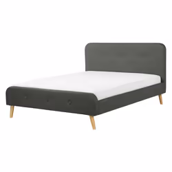 Bed Fabric RENNES 160 x 200 cm (EU King Size) Dark Grey
