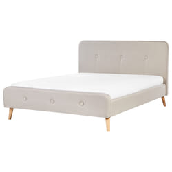 Bed Fabric RENNES 160 x 200 cm (EU King Size) Light Beige