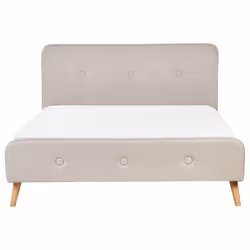 Bed Fabric RENNES 160 x 200 cm (EU King Size) Light Beige