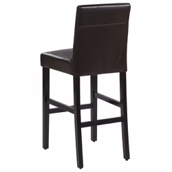 Bar Chair MADISON Faux Leather Dark Brown