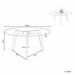 Coffee Table MINNESOTA Glass Transparent