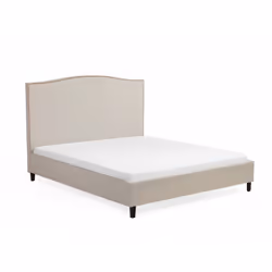 Upholstered bed - 160x200 cm  - MONTPELLIER beige