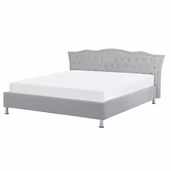 Bed Fabric METZ 160 x 200 cm (EU King Size) Light Grey