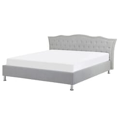 Bed Fabric METZ 160 x 200 cm (EU King Size) Light Grey