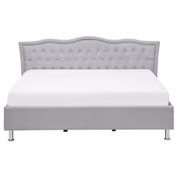 Bed Fabric METZ 160 x 200 cm (EU King Size) Light Grey