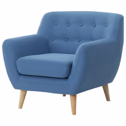 Armchair MOTALA Fabric Blue