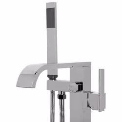 Freestanding Bathtub Faucet NIAGARA Silver