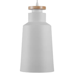 Metal Pendant Lamp White NEVA