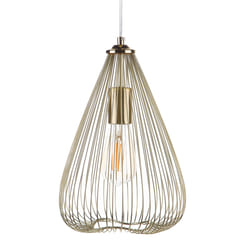 Metal Pendant Lamp Gold CONCA