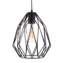 Metal Pendant Lamp Black MAGRA
