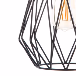 Metal Pendant Lamp Black MAGRA