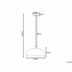 Metal Pendant Lamp Black PARINA