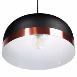 Metal Pendant Lamp Black PARINA