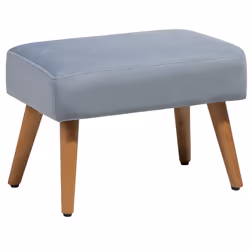 Footstool TAKOMA Velvet Grey