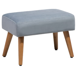 Footstool TAKOMA Velvet Grey