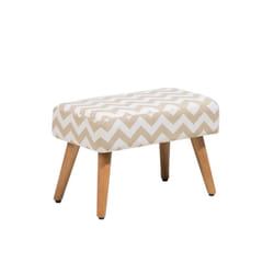 Footstool Fabric Beige TAKOMA