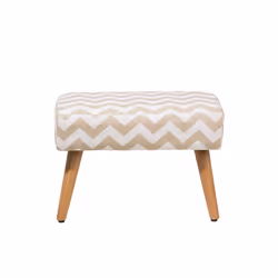 Footstool Fabric Beige TAKOMA