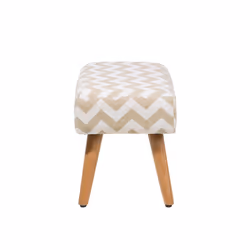 Footstool Fabric Beige TAKOMA
