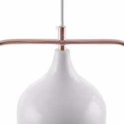 Metal Pendant Lamp White MAVONE