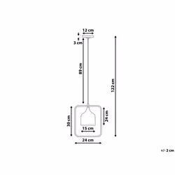 Metal Pendant Lamp White MAVONE