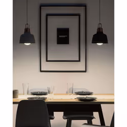 Metal Pendant Lamp Graphite Grey NARMADA