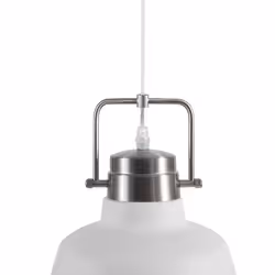 Metal Pendant Lamp White NARMADA
