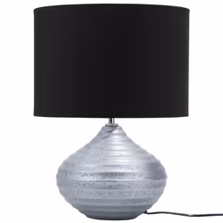 Table Lamp KUBAN Ceramic Silver
