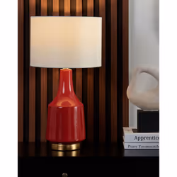 Table Lamp TRIVERSA Ceramic Red