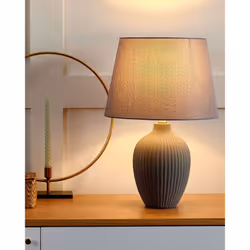 Table Lamp FERGUS Ceramic Grey