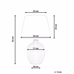 Table Lamp FERGUS Ceramic White